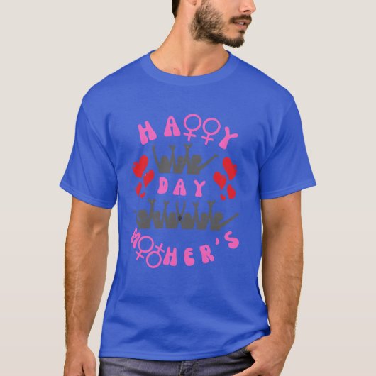 T-shirt Jour de la mère heureuse w (Devant)