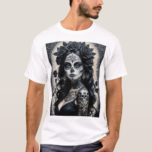 T-shirt Jour de la mort crâne sucre Tee