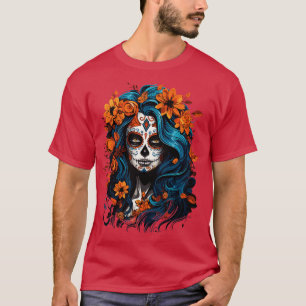 T-shirt Jour de la mort La Catrina Muertos Femmes 1