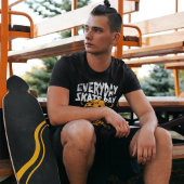 T-shirt Jour de la Patinée Crâne Skateboard Graphic Tee