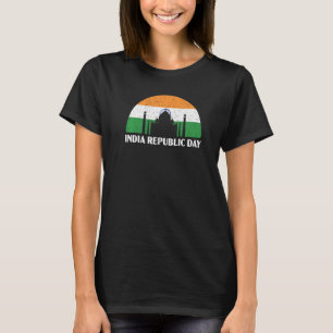 T-shirt Jour de la République de l'Inde Drapeau indien hin