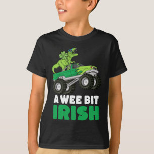 T-shirt Jour de la Saint Patrick A Wee Bit Irlandais TRex 