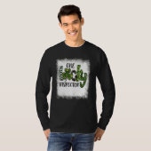 T-shirt Jour de la Saint Patrick blanchi Leopard One Lucky (Devant entier)