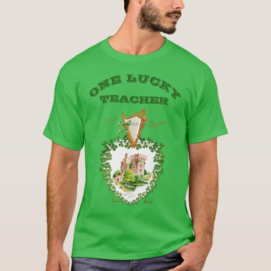 T-shirt Jour de la Saint Patrick Blarney Castle Irlandais (Devant)