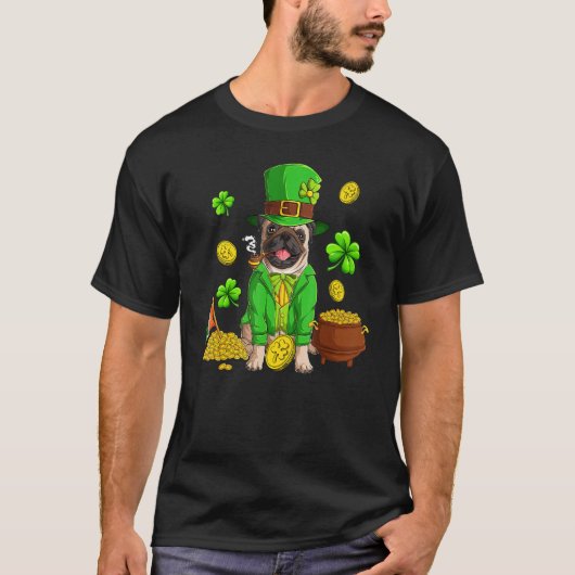T-shirt Jour de la Saint Patrick Carlin Chiens irlandais S (Devant)