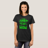 T-shirt Jour de la Saint Patrick Cat One Lucky Cat Maman (Devant entier)
