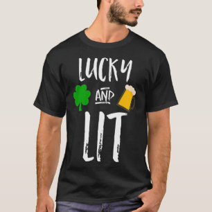 T-shirt Jour de la Saint Patrick chanceux et la boisson é