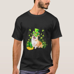 T-shirt Jour de la Saint-Patrick Chien Corgi Irlandais Gal