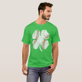 T-shirt Jour de la Saint Patrick de baseball garçons homme (Devant entier)