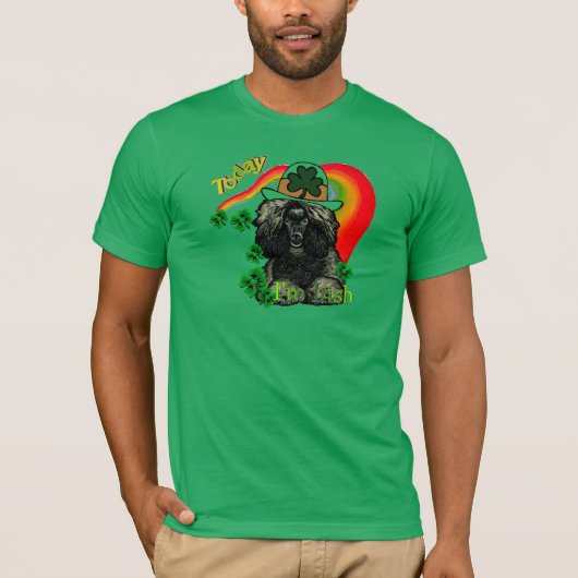 T-shirt Jour de la Saint Patrick de caniche (Devant)