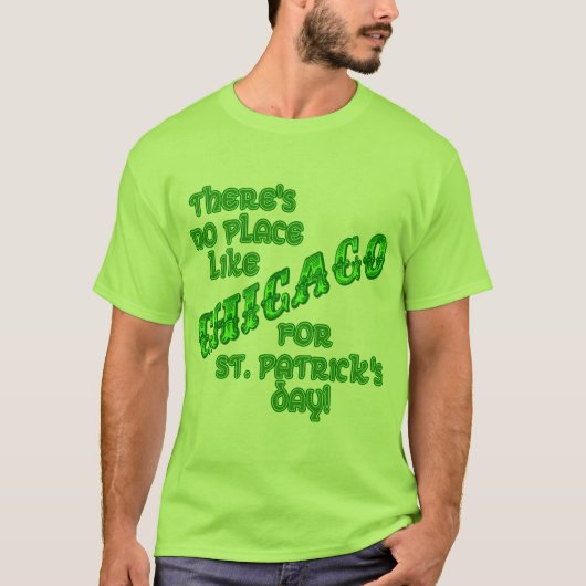 T-shirt Jour de la Saint Patrick de CHICAGO (Devant)