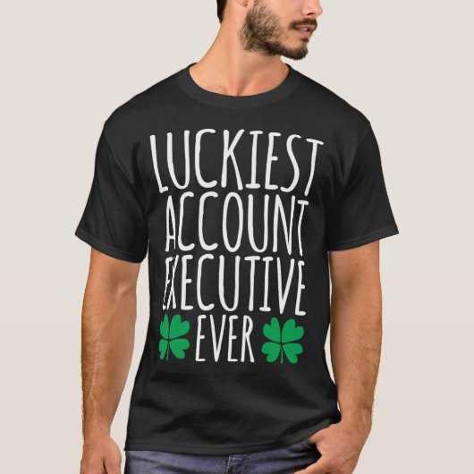 T-shirt Jour de la Saint Patrick de compte le plus chanceu (Devant)