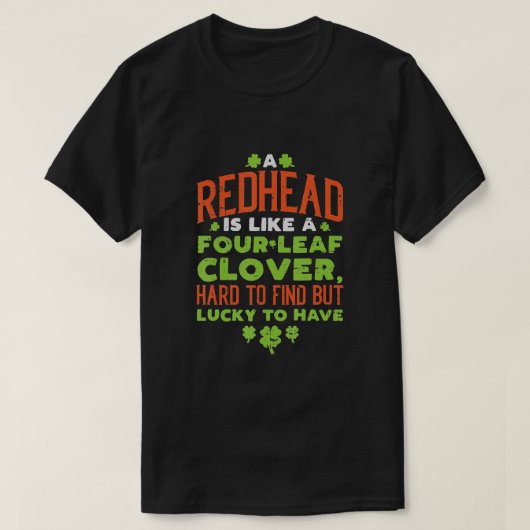 T-shirt Jour de la Saint Patrick de gingembre de gingembre (Design devant)