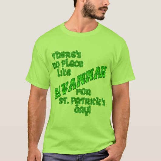 T-shirt Jour de la Saint Patrick de la SAVANE (Devant)
