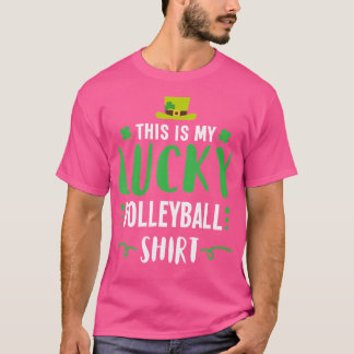 T-shirt Jour de la Saint Patrick de volley-ball chanceux i