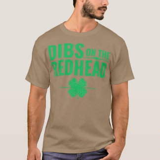 T-shirt Jour de la Saint Patrick Dibs sur la tête rouge