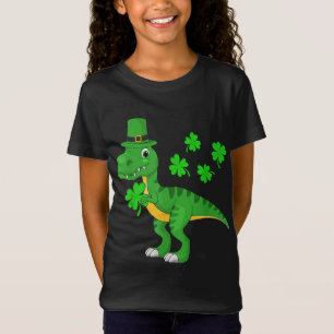 T-Shirt Jour de la Saint Patrick Dinosaur Shamrock Leprech
