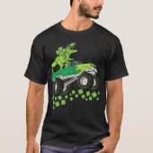 T-shirt Jour de la Saint Patrick Dinosaur T Rex Monster Ca (Devant)