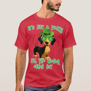 T-shirt Jour de la Saint Patrick Dog Dachshund Wiener Cade