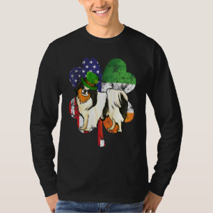 T-shirt Jour de la Saint-Patrick Drapeau irlando-américain