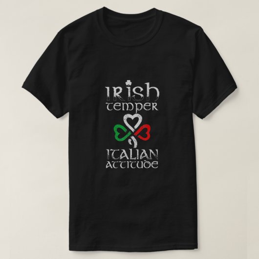 T-shirt JOUR DE LA SAINT PATRICK Drapeau ITALIEN DU TEMPLE (Design devant)