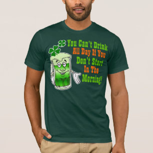 T-shirt Jour de la Saint Patrick drôle buvant l'humour