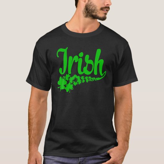 T-shirt Jour de la Saint Patrick Drôle Lucky Shamrock irla (Devant)