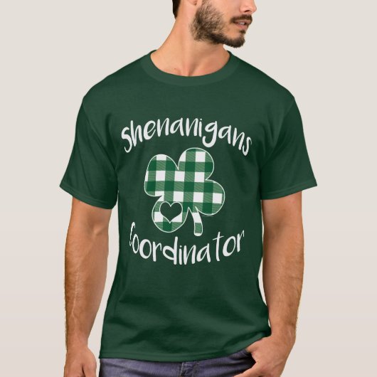 T-shirt Jour de la Saint Patrick du coordinateur des Shena (Devant)
