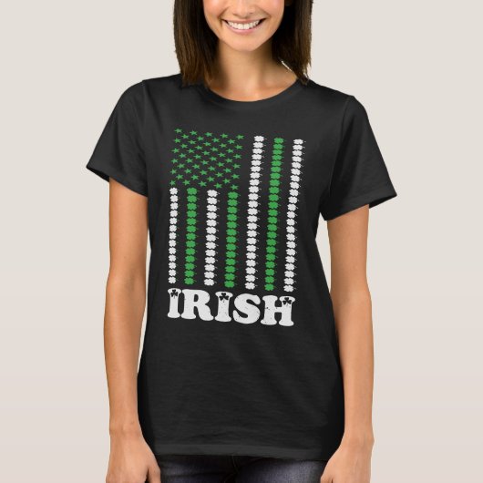 T-shirt Jour de la Saint Patrick du drapeau américain Chem (Devant)