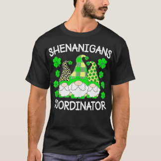 T-shirt Jour de la Saint Patrick Green Gnom, coordinateur 