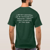 T-shirt Jour de la Saint Patrick heureux (Dos)