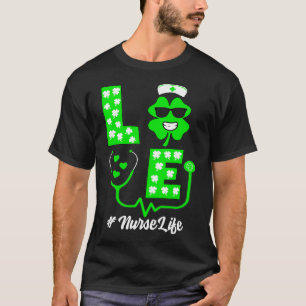 T-shirt Jour de la Saint Patrick Infirmière Femmes Hommes