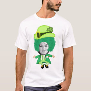 T-shirt Jour de la Saint Patrick irlandais Jig, Tête encad