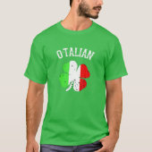T-shirt Jour de la Saint Patrick italienne O'talian Italia (Devant)