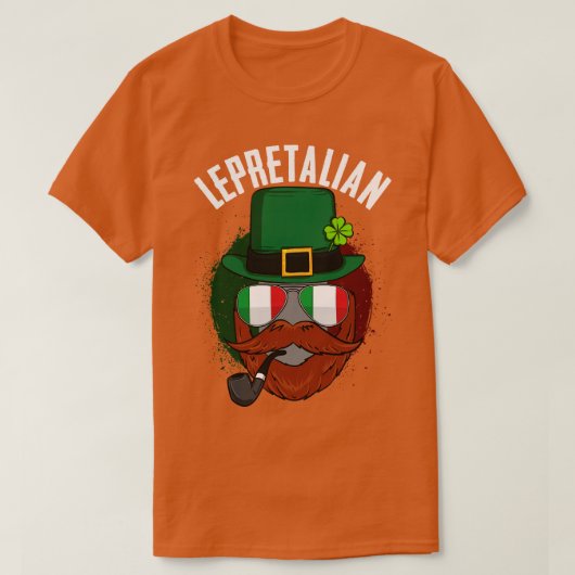 T-shirt Jour de la Saint Patrick Lebreton irlandais italie (Design devant)