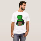 T-shirt Jour de la Saint Patrick Leprechaun Femme Shamrock (Devant entier)