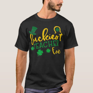 T-shirt Jour de la Saint Patrick Luckies enseignant toujou