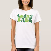 T-shirt Jour de la Saint Patrick Lucky Babe (Devant)