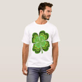 T-shirt Jour de la Saint Patrick Lucky Clover (Devant entier)