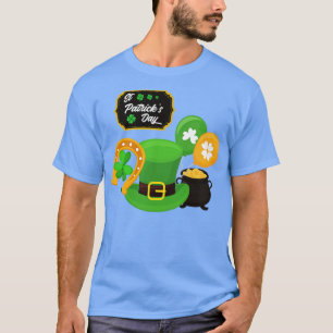 T-shirt Jour de la Saint Patrick Lucky Shamrock Joyeux Pat
