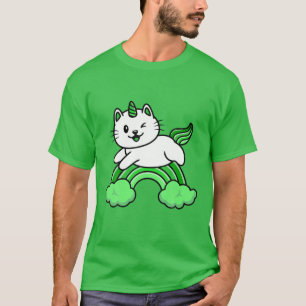 T-shirt Jour de la Saint Patrick Magique Arc-en-ciel Unico