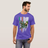 T-shirt Jour de la Saint Patrick Motocross MX Irish Leprec (Devant entier)