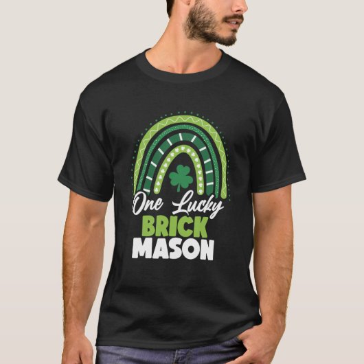 T-shirt Jour de la Saint Patrick One Lucky Brick Mason (Devant)