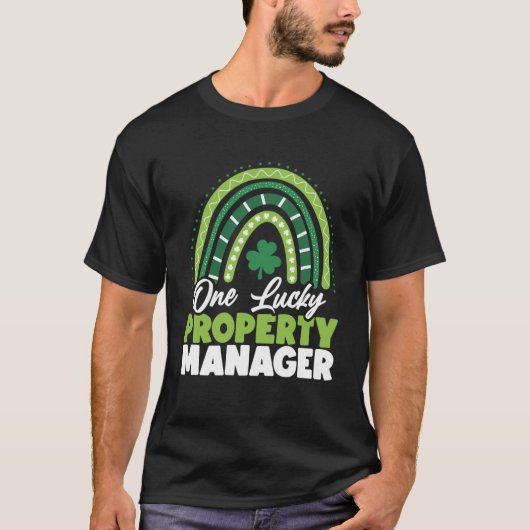 T-shirt Jour de la Saint Patrick One Lucky Property Manage (Devant)