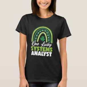 T-shirt Jour de la Saint Patrick One Lucky Systems Analyst