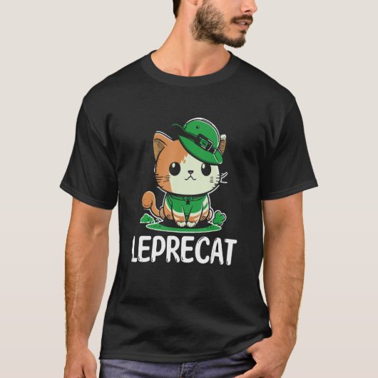 T-shirt Jour de la Saint Patrick Parade leprecat Funny iri (Devant)
