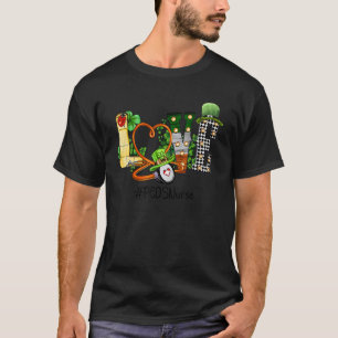 T-shirt Jour de la Saint Patrick Peds Nurse Shamrock Irish