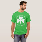 T-shirt Jour de la Saint Patrick PERSONNALISÉ de shamrock (Devant entier)