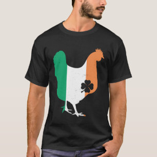 T-shirt Jour de la Saint-Patrick Poulet Irlandais Trèfle I