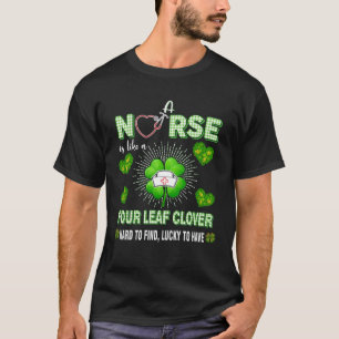 T-shirt Jour de la Saint Patrick Scrubs Top Nurse Est Comm